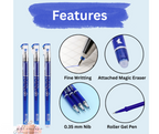Erasable Pen (blue) pack of 3