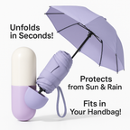 Mini Capsule Umbrella with Case