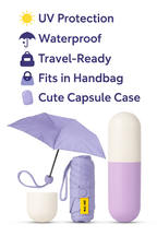 Mini Capsule Umbrella with Case