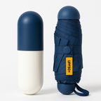 Mini Capsule Umbrella with Case (Blue)